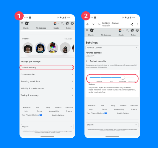 how to change allowed experiences on roblox